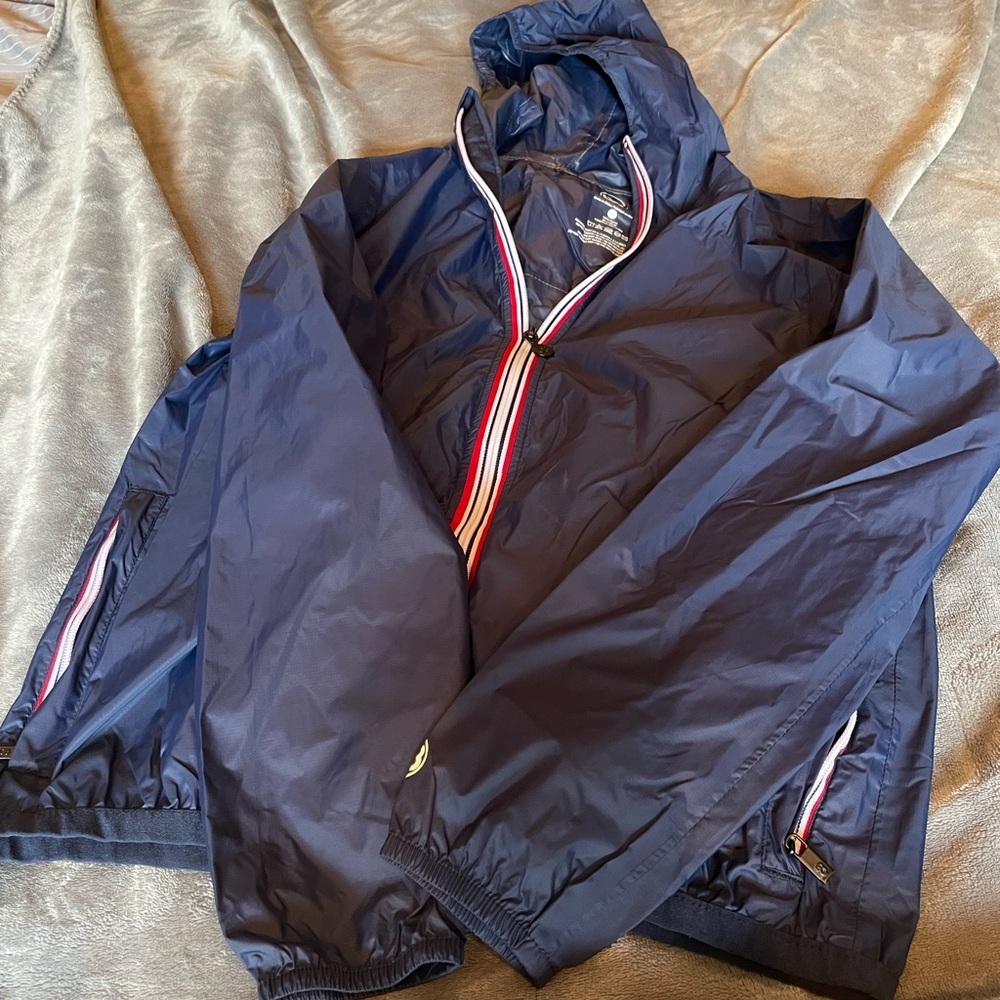 O8 Stylish Navy Kids Windbreaker with Hood